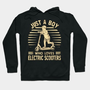 just a boy who loves electric scooters Hoodie